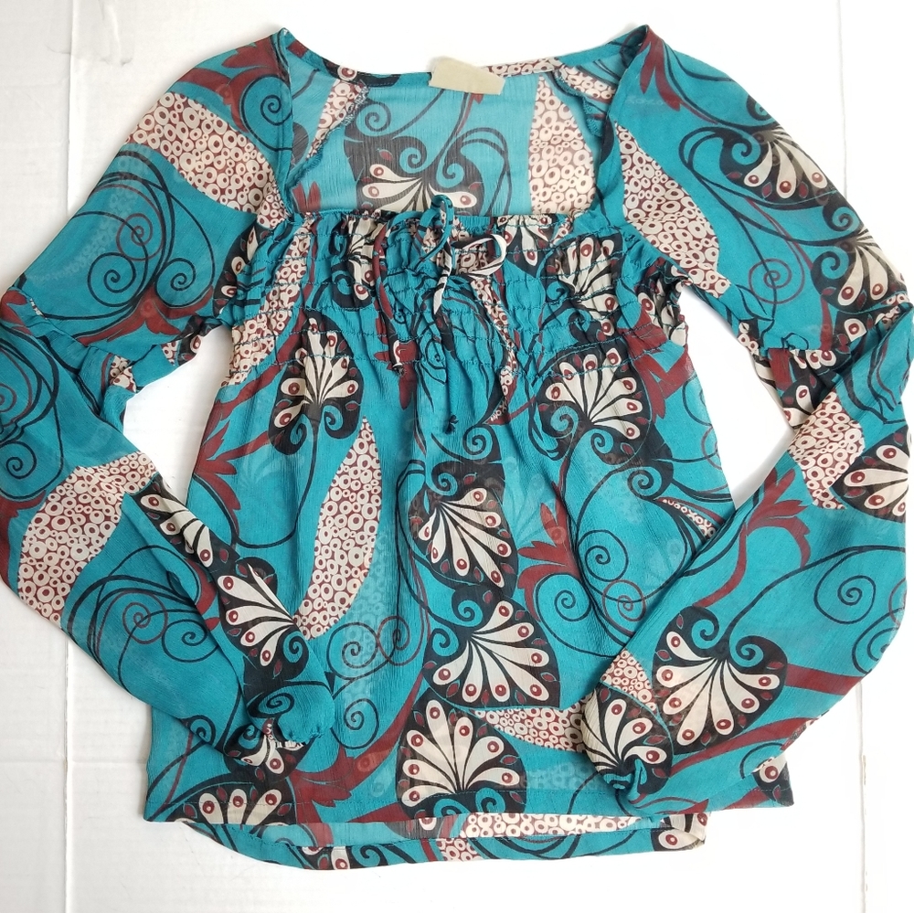 BUFFALO DAVID BITTON Flowy Peasant Top
